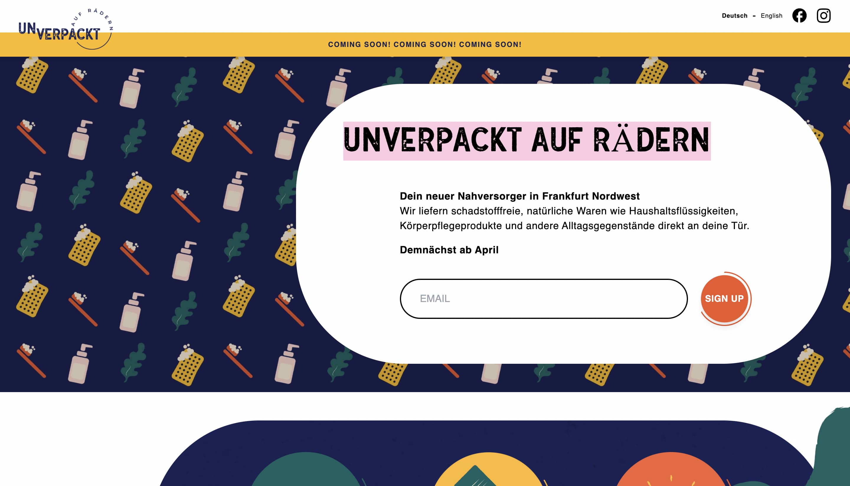 Unverpackt Website Screenshot