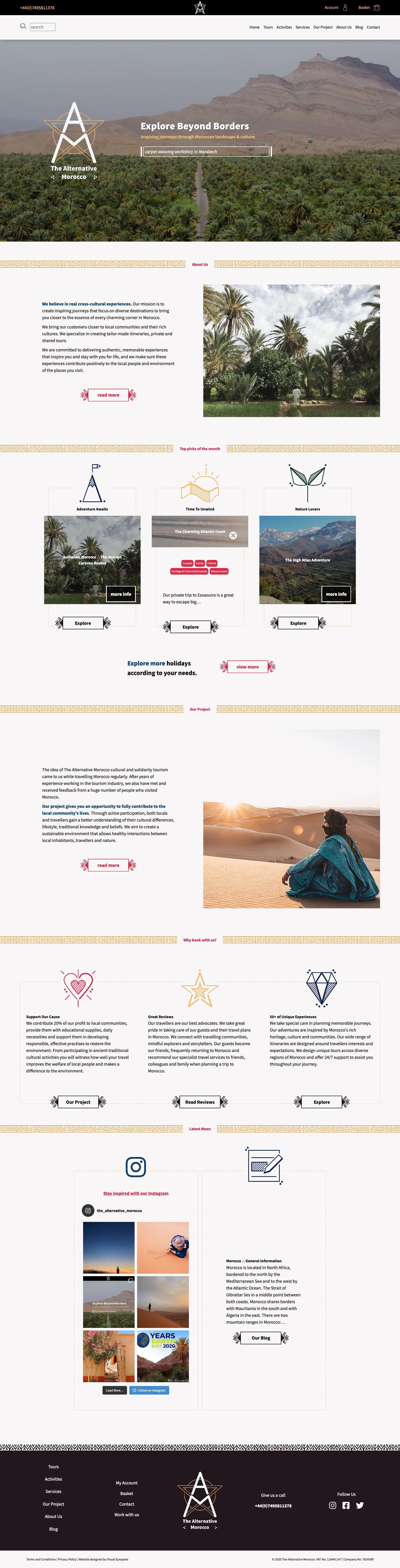 The Alternative Morocco website screenshot